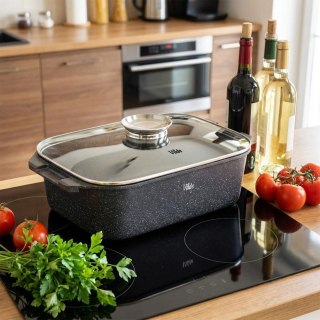 Brytfanna Granitowa 7,5 L Duża Indukcja Piekarnik VILDE Brytfanka