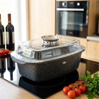 Brytfanna Prostokątna 5,4 L Granitica Line Indukcja VILDE do Pieczenia