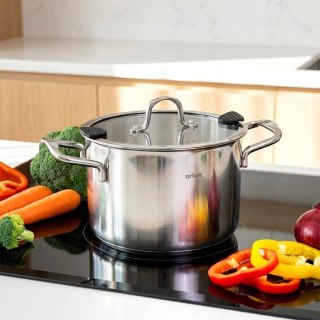 Garnek Stalowy 4,6 L Venice System Odcedzania Indukcja 20 cm ORION