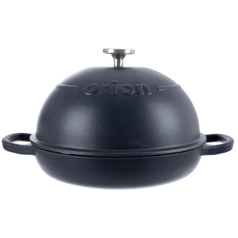Gęsiarka Żeliwna z Pokrywką 2w1 Granatowa Litina Smalt 1,6 L ORION