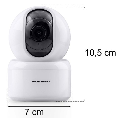 Kamera IP obrotowa 3MP niania elektroniczna Berdsen BD-940 biała