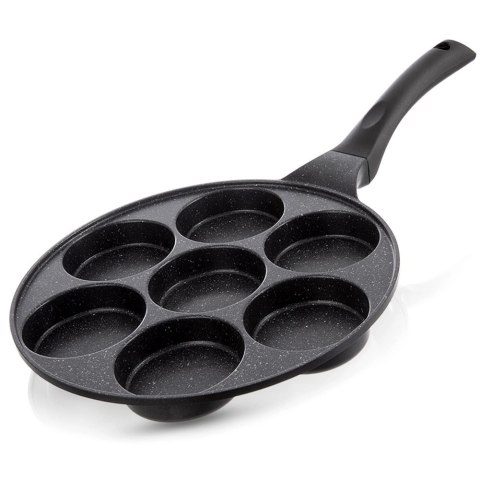 Patelnia do Jajek Granitowa Nieprzywierająca 7 Otworów ORION GRANDE 27 cm