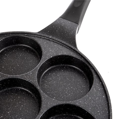 Patelnia do Jajek Granitowa Nieprzywierająca 7 Otworów ORION GRANDE 27 cm
