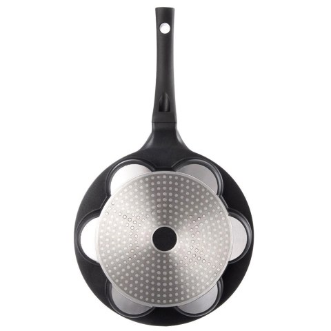 Patelnia do Jajek Granitowa Nieprzywierająca 7 Otworów ORION GRANDE 27 cm