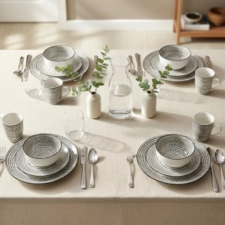 Serwis Obiadowy Porcelanowy 16 el. Zestaw dla 4 Osób Talerze