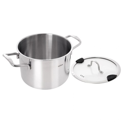Wysoki Garnek Stalowy 2,3 L Venice 16 cm Indukcja Stal 304 ORION