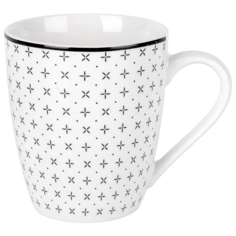 Zestaw Obiadowy Porcelana 16 elementów Talerze Kubki na 4 Osoby