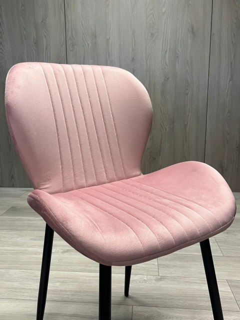 Krzesło tapicerowane MONTI VELVET PINK