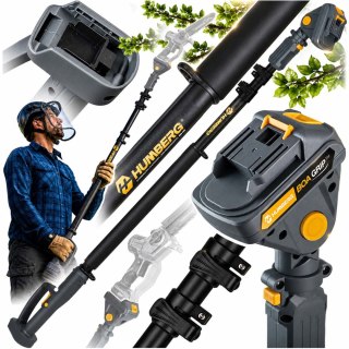 Wysięgnik do piły przedłużka pilarki gałęziówki regulacja długości 160-250 cm Humberg HM-422