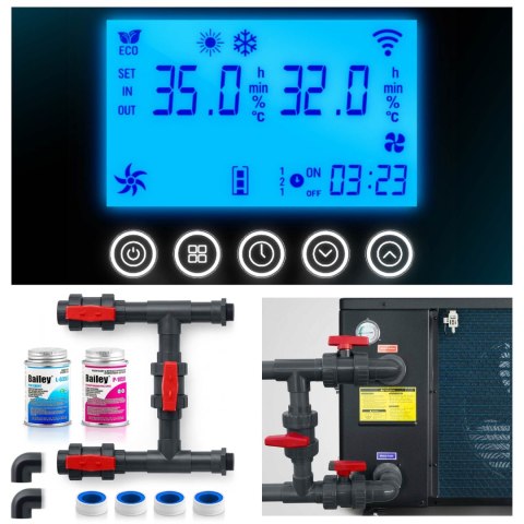 Pompa ciepła do basenu podgrzewacz wody 10kw Humberg HM-912