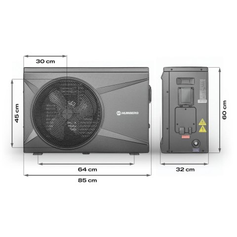Pompa ciepła do basenu podgrzewacz wody 10kw Humberg HM-912