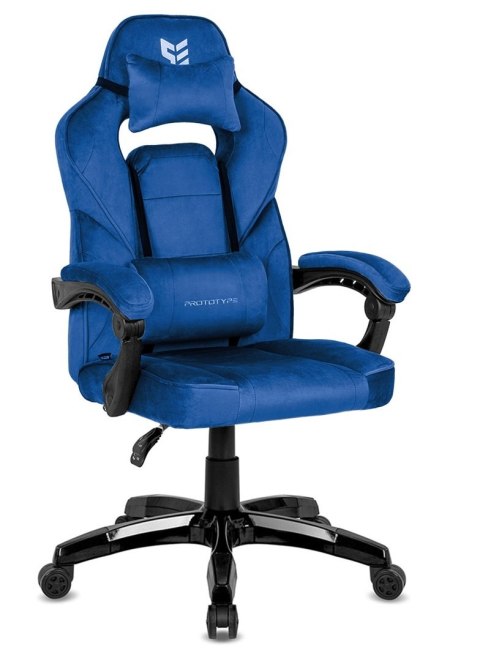 Fotel obrotowy do biurka TITAN BLUE ALCANTARA BASIC