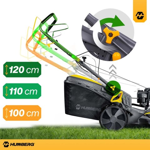 Kosiarka spalinowa z napędem 51 cm 70 l Honda 202cc 5,7KM + olej Humberg HM-603