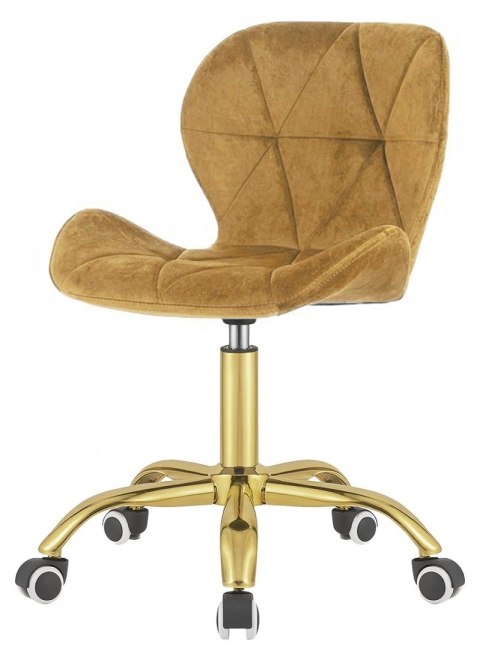 Krzesło obrotowe VASTO OFFICE VELVET SAND GOLD