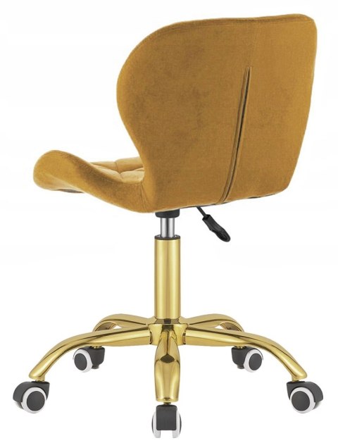 Krzesło obrotowe VASTO OFFICE VELVET SAND GOLD