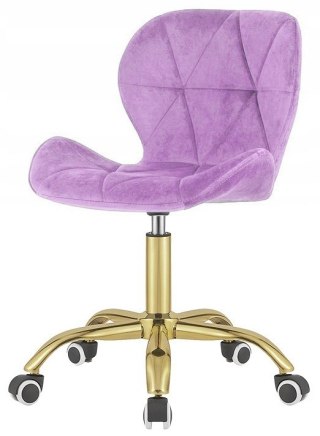 Krzesło obrotowe VASTO OFFICE VELVET VIOLET GOLD