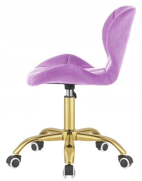 Krzesło obrotowe VASTO OFFICE VELVET VIOLET GOLD