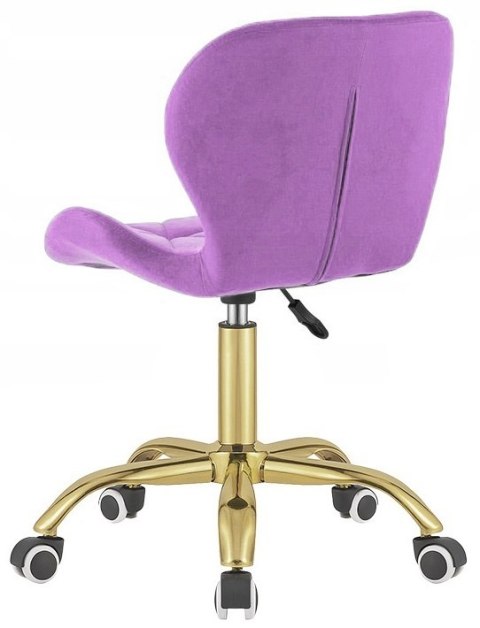 Krzesło obrotowe VASTO OFFICE VELVET VIOLET GOLD