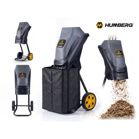 Rozdrabniacz do gałęzi elektryczny rębak 2500 W + 2x worek 45l Humberg HM-650