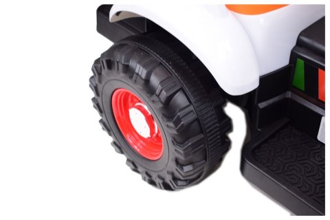 Super DWUSTRONNY traktor na akumulator ze spychaczem, koparką i przyczepą/BEJ1588