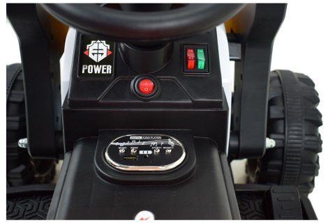 Super DWUSTRONNY traktor na akumulator ze spychaczem, koparką i przyczepą/BEJ1588