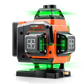 Poziomica laserowa laser krzyżowy w walizce + akcesoria Humberg HM-175