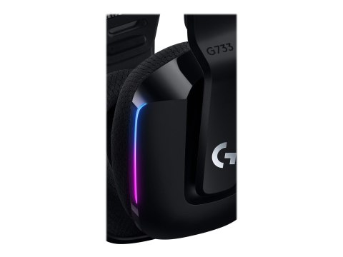 Logitech | Gaming Headset | G G733 | Wireless | Over-Ear | Noise canceling | Wireless | Black
