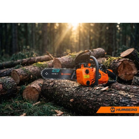 Piła spalinowa łańcuchowa pilarka do drewna 10" Humberg HM-663 + olej
