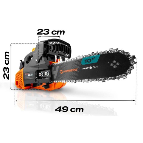 Piła spalinowa łańcuchowa pilarka do drewna 10" Humberg HM-663 + olej