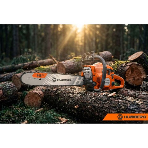 Piła spalinowa łańcuchowa pilarka do drewna 16" Humberg HM-661 + olej