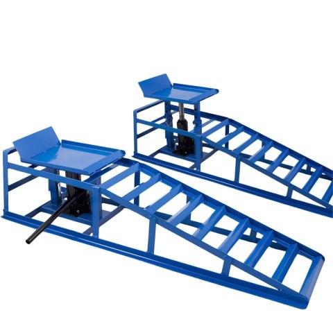 Rampy najazdowe hydrauliczne 2t komplet stalowe regulowane 23-34 cm