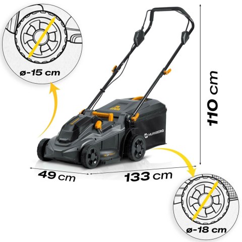 Kosiarka akumulatorowa lekka mocna 1000W 37cm Humberg HM-610