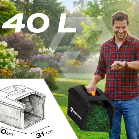 Kosiarka akumulatorowa lekka mocna 1000W 37cm Humberg HM-610