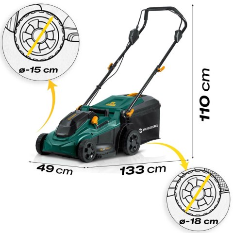 Kosiarka akumulatorowa lekka mocna 1000W 37cm Humberg HM-610