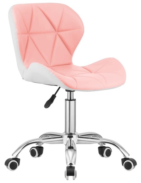 Krzesło obrotowe VASTO OFFICE PU PINK+WHITE II GATUNEK