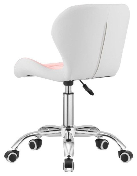 Krzesło obrotowe VASTO OFFICE PU PINK+WHITE II GATUNEK
