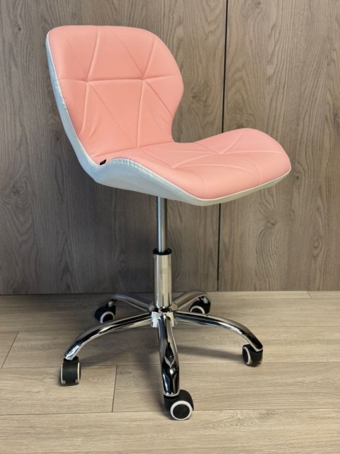 Krzesło obrotowe VASTO OFFICE PU PINK+WHITE II GATUNEK