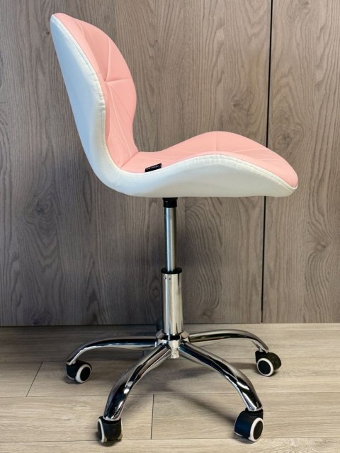 Krzesło obrotowe VASTO OFFICE PU PINK+WHITE II GATUNEK