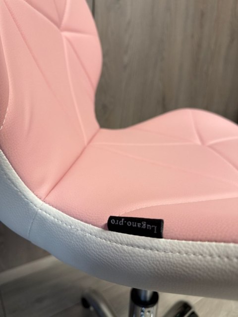 Krzesło obrotowe VASTO OFFICE PU PINK+WHITE II GATUNEK