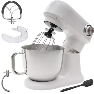Robot planetarny kuchenny mikser z misą 5l 1500W silikonowa łopatka biały