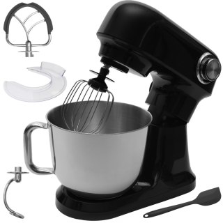 Robot planetarny kuchenny mikser z misą 5l 1500W silikonowa łopatka czarny