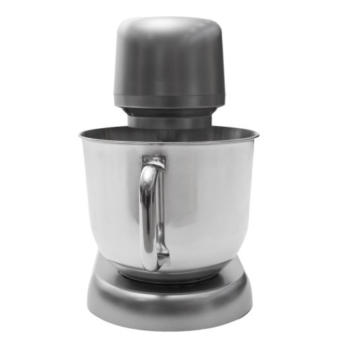 Robot planetarny kuchenny mikser z misą 6l panel LED funkcja fermentacji wbudowana waga kolor srebrny