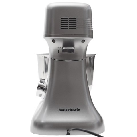 Robot planetarny kuchenny mikser z misą 6l panel LED funkcja fermentacji wbudowana waga kolor srebrny