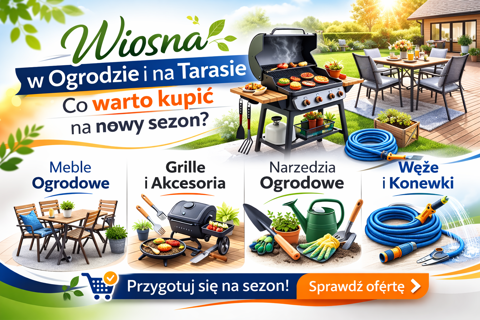 Wiosna w ogrodzie i na tarasie – co warto kupić na nowy sezon